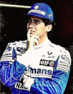 Ayrton Senna pensive