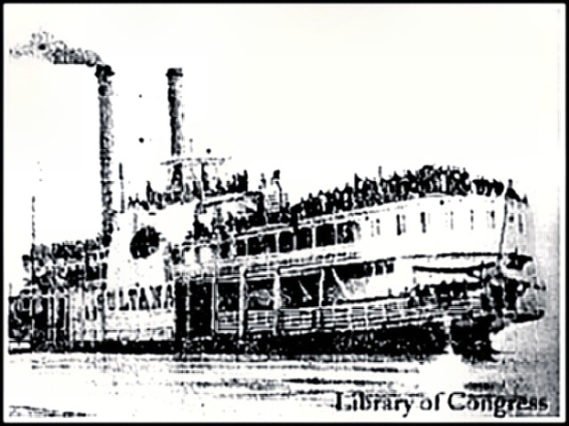 Sultana loaded with Union prisoners of war