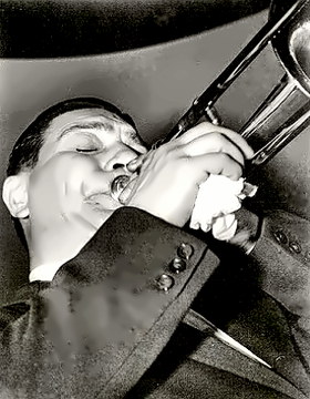 Jazzman Jack Teagarden close up