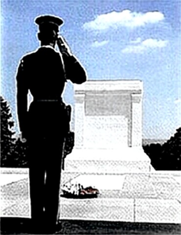 Tomb of the Unknowns - guard salutes