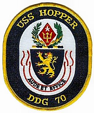 USS Hopper patch