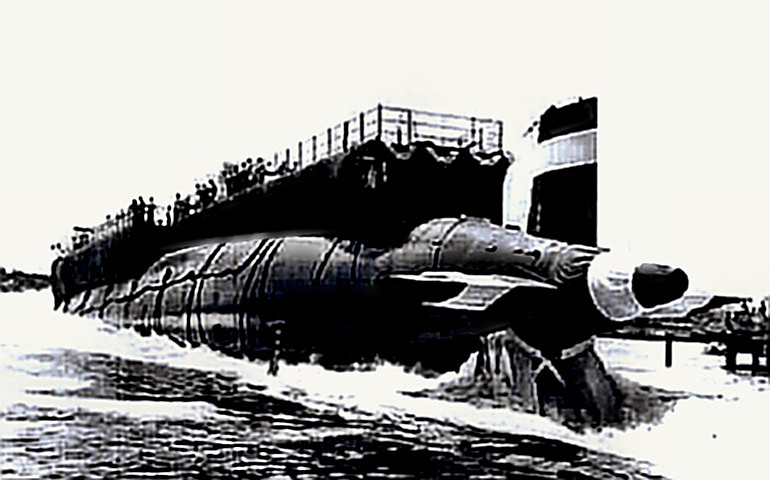 USS Thresher SSN-593 launch