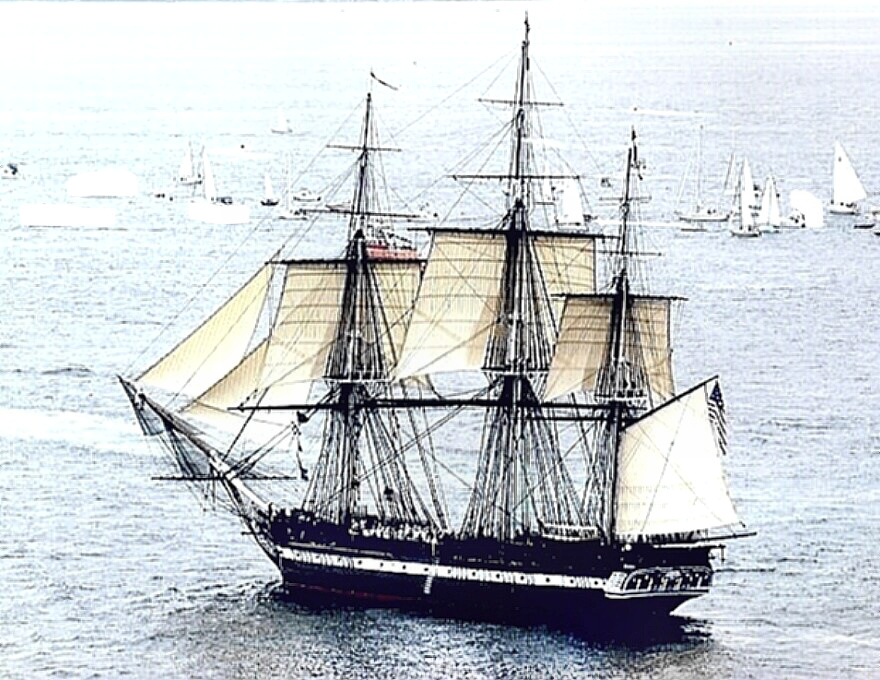 USS Constitution under sail
