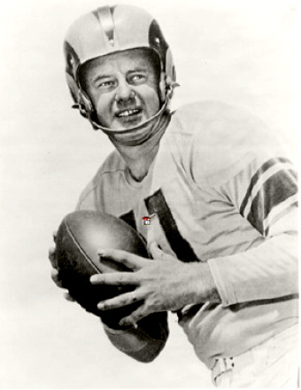 Norm VanBrocklin in Rams Uniform