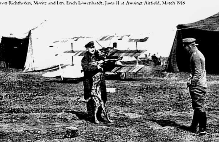 Manfred von Richthofen in the field