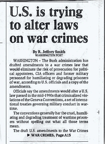 War Crimes Story from Bee 8/9/06