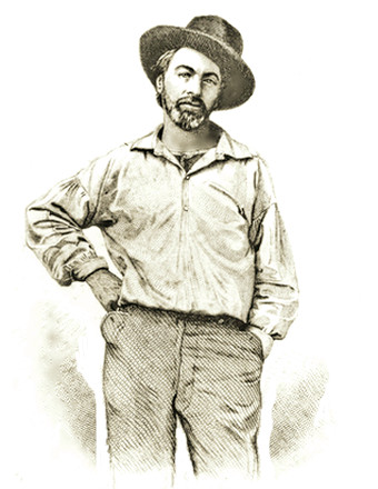 Poet Walt Whitman as a yound man