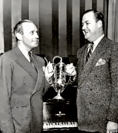Don Wilson with Jack Benny