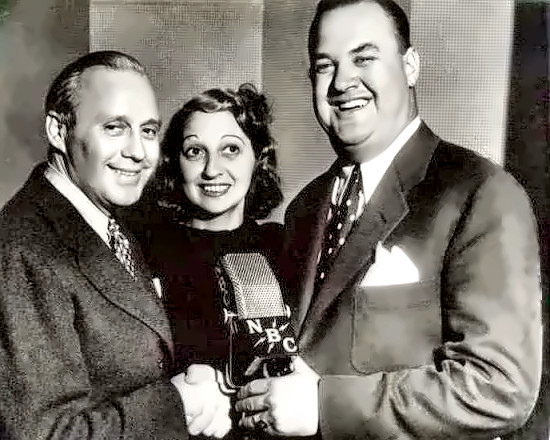 Don Wilson with Jack & Mary Benny