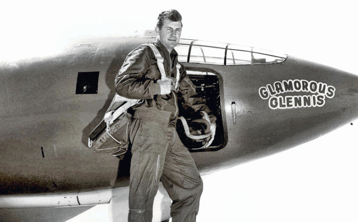 Chuck Yeager with the X-1 Plane